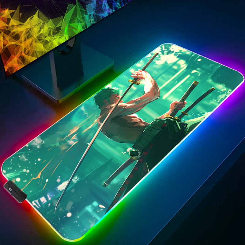 ONE PIECE Zoro Mouse Pad RGB G - Esports Gaming Pc review and price