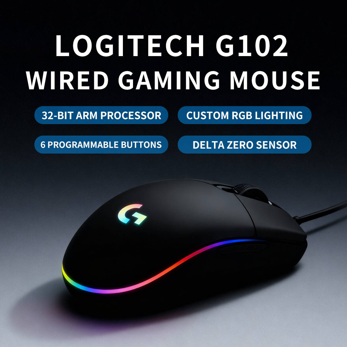 Logitech G102 Prodigy Gaming M - Esports Gaming Competition review and price