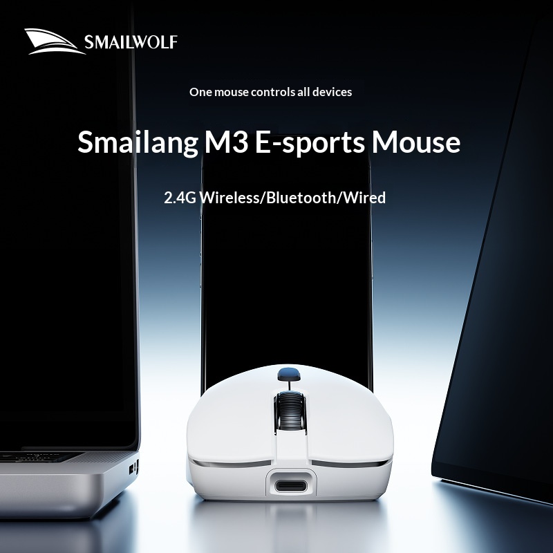 SMAILWOLF M3 PRO Wireless Blue - Esports Gaming Mouse Wireless review and price