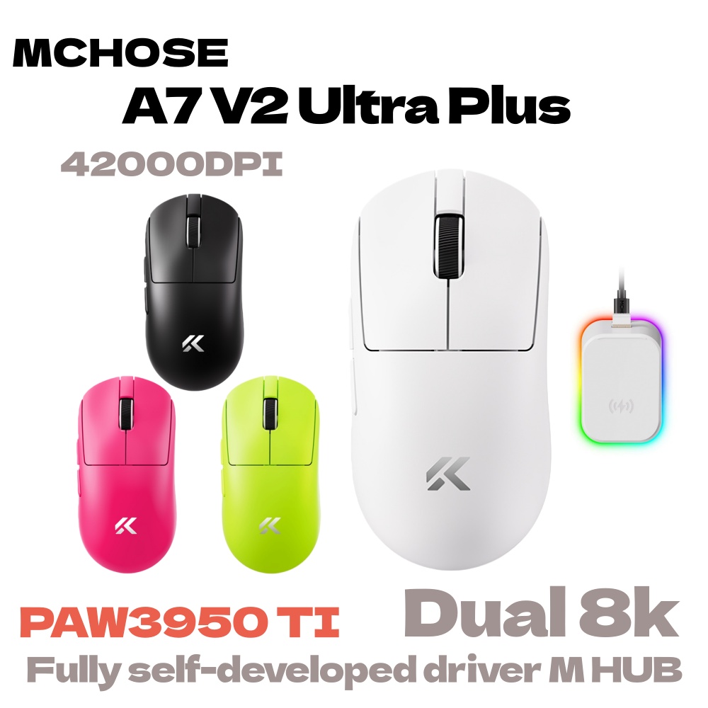 MCHOSE A7 V2 Ultra Plus Lightw - Esports Gaming Mouse Wireless review and price