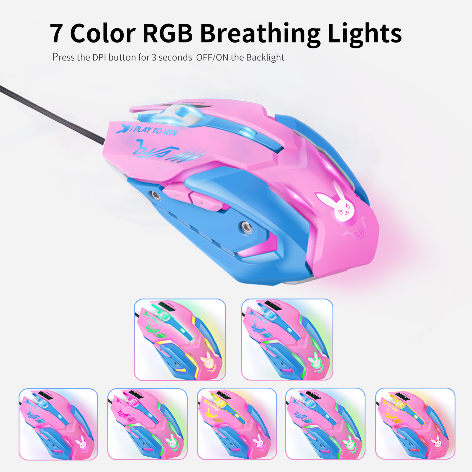 Colorful Glowing Silent Gaming - Esports Gaming Mouse Weight Adjustable review and price