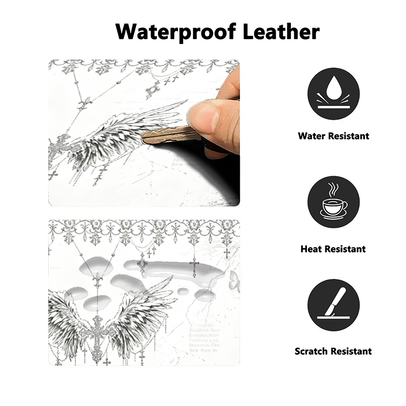 Leather Mousepad Black White A - Esports Gaming Pc review and price