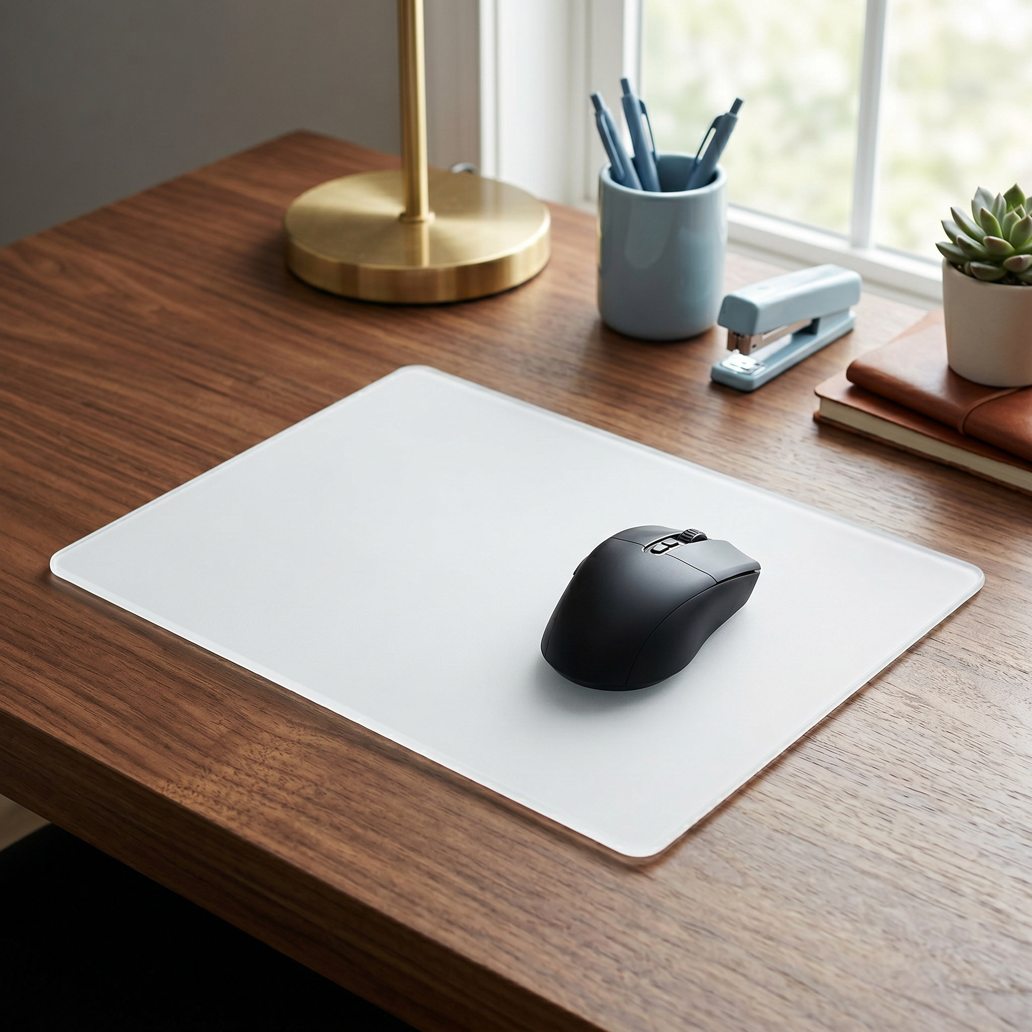 Tempered Glass Mousepad White  - Esports Gaming Competition review and price